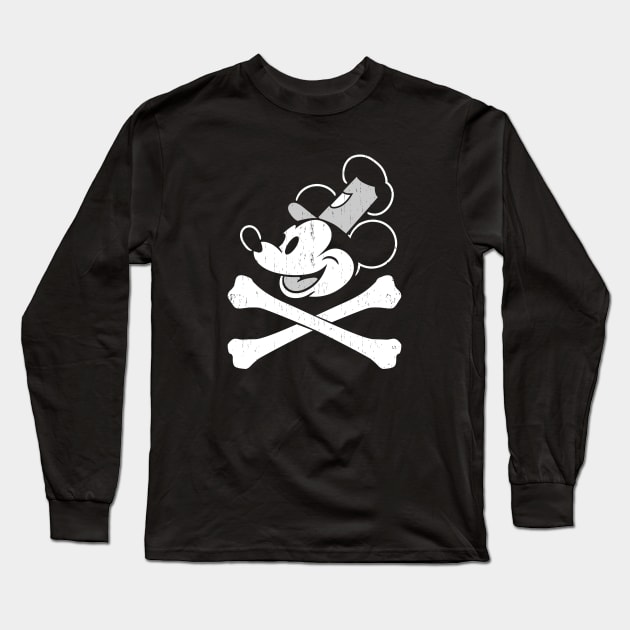 STEAMBOAT WILLIE JOLLY ROGER - 2.0 Long Sleeve T-Shirt by ROBZILLANYC